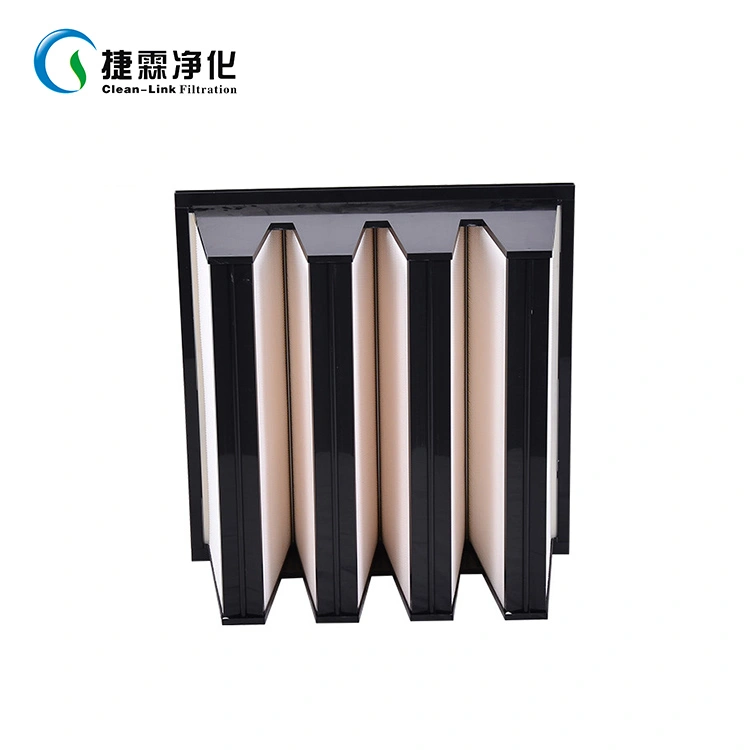 H13 H14 HEPA 610X610X292mm ABS Frame V-Bank Type Air Filter