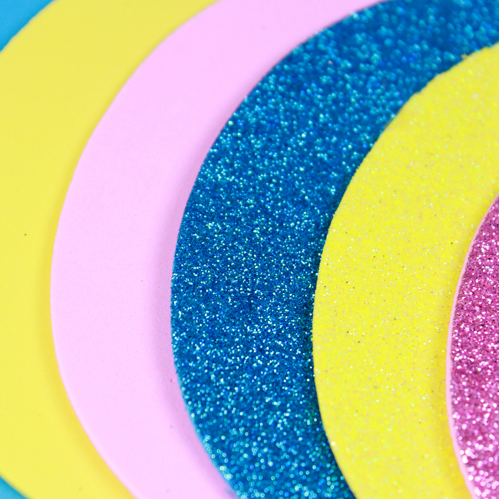 Ei-Form-Glitzer EVA-Schaumstoff Egg shape glitter EVA foam sheet