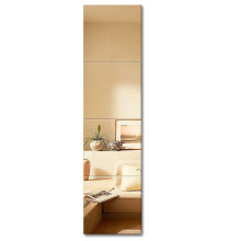 frameless joint polished flat edge round corner square silver mirror for bathroom wall mirror
