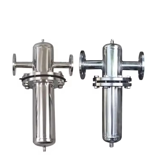 Sıhhi Paslanmaz Çelik SS304 TRICLAMP Bitiş Gıda Sınıfı Flanş Tipi Hava Filtre Tüpü Süzgeci Sanitary Stainless Steel SS304 TriClamp Ends Food Grade Flange Type Air Filter Tube Strainer
