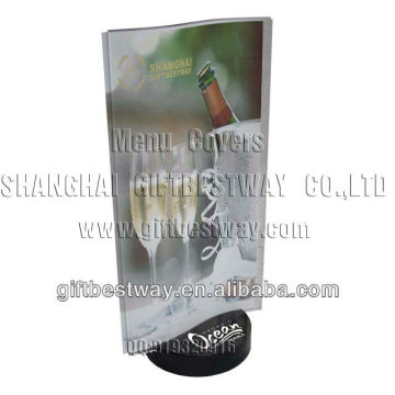 Acrylic menu holder ,acrylic menu stand , acrylic table menu