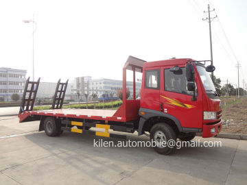 FAW 4x2 190hp low bed truck/ flat bed tow trucks