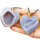 Diente de cristal de ágata natural piedra original corazón luna estrella de cinco puntas colgante collar irregular mineral colgante accesorios