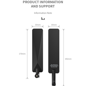 듀얼 밴드 안테나 (2.4 / 5 / 6 GHz) rpsma와 안테나