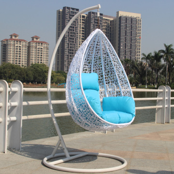 High Quality Hand-Made Single Swing Chair PE Rattan Hanging Chair