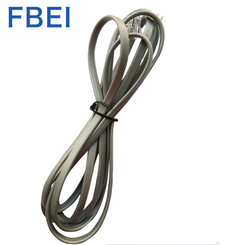 6P4C telephone cords RJ11 telephone flat cable