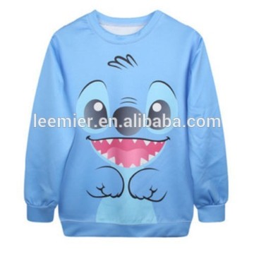 100 polyester stock sublimation crewneck sweatshirt custom