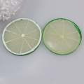 Populaire vendre bien mignon tranches de citron artificielles Kawaii résine Cabochons 100 pièces pour coque de téléphone meubles autocollant décorations