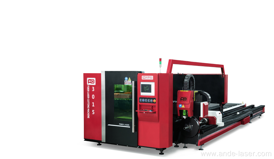 Metal plate and pipe fiber laser cutting machine