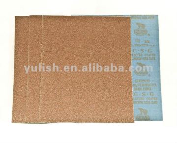 Waterproof abrasive emery cloth