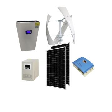 Battery Storage System Wind Turbine and Solar Panel