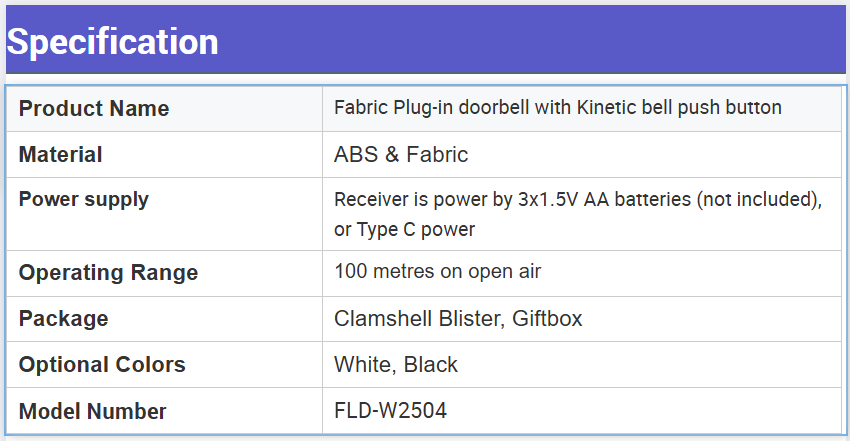 FLD-W2504 FLD-W2504