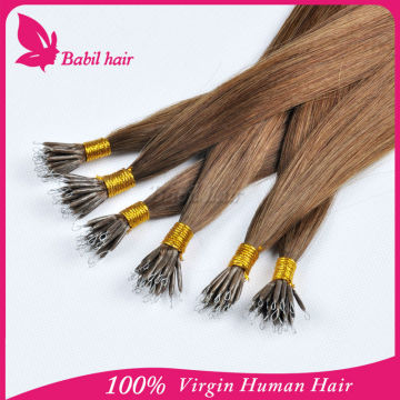 wholesale virgin brazilian hair weave nano tip hair extensions