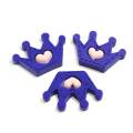 Hot Selling Crown Heart Painted Flat Back Resin cabochon 100pcs/bag For DIY Craft decoration Beads Spacer Phone Decor