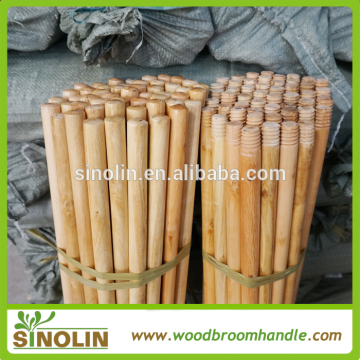 SINOLIN competitive price wood handle, wood stick for household broom,broom handle wood varnish