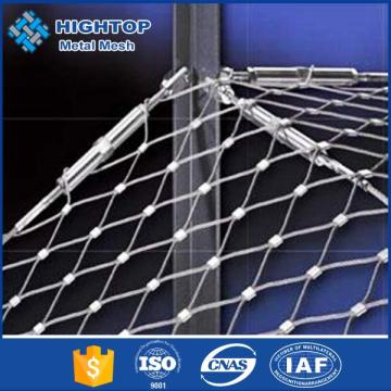 Anping factory stainless steel rope aviary mesh / zoo mesh