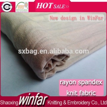 Winfar textile knit dyed viscose elastane fabric for Lady Dress