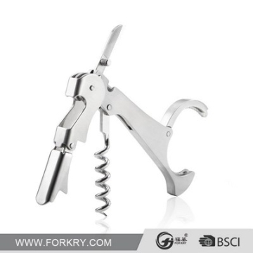 Double-hinged stainless steel cute corkscrew FJ115
