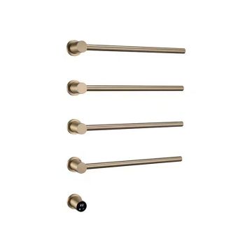 Brushed Gold Electric Heated Towel Warmer Racks Radiator