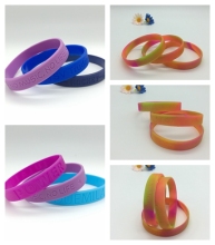 Personalized Debossed Silicone Wristbands for Promotion