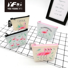Flamingo style silicone coin purse
