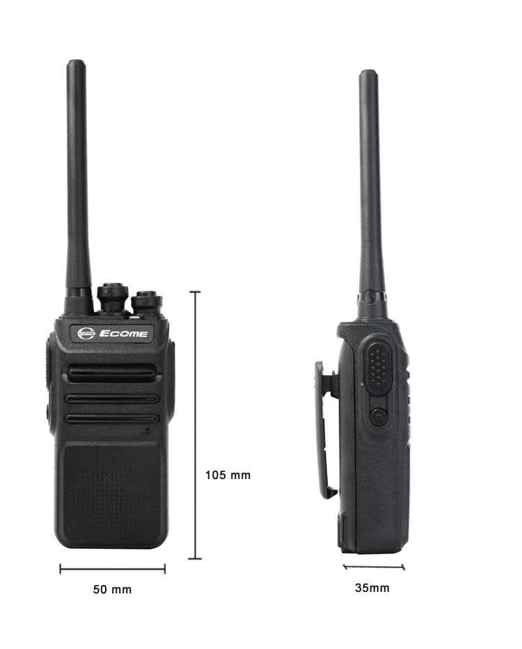 Ecome ET-95 Two Way Radio Uhf Amateur Rugged Walkie Talkie Wireless Walki Talki Set