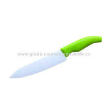 Ceramic knife with soft grip handle