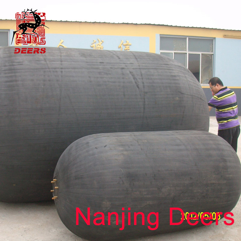 Anti-abrasion Certificated Pneumatic rubber fender for ships & floating docks