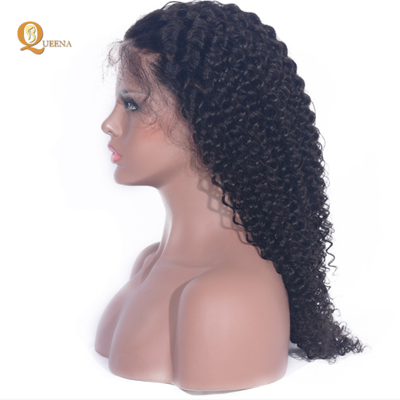 New Fashion Brazilian Women Hair Wig,Kinky Curly Lace Frontal Wig Human Hair,Full Stock 100 Human Hair Lace Front Wigs with Bang