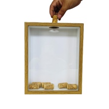 Wine Cork and Beer Bottle Cap Shadow Box Display Frame