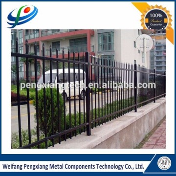 Black powder coated security residential fencing metal fence used fencing design