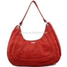 Snake PU washing effect ladies shoulder bags