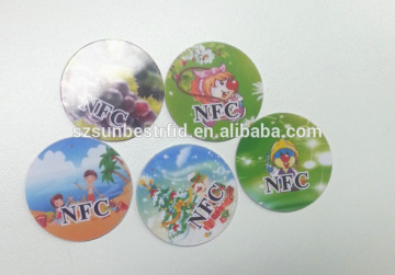 125kHz 13.56mhz rfid smart keyfob with epoxy