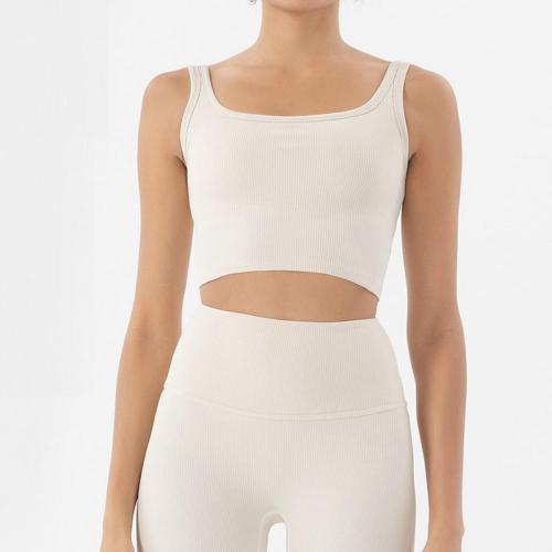 Fraen High Waist Yoga Sets Nylon Ribbed