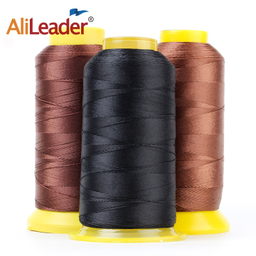 AliLeader Wholesale Best Quality High Elastic and Tenacity Nylon Threads For Machine Weft Hair Extension