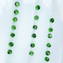 Natural Tsavorite Garnet Round Shape Cut Green Garnet