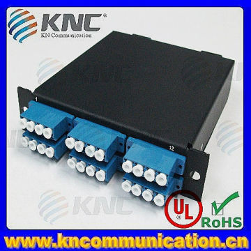 MPO Module Cassette with MPO and LC fiber optic cables