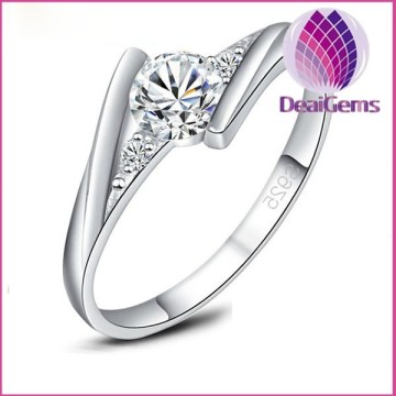 Wholesale high quality platinum plated ring for girls copper rings for women
