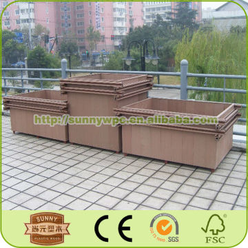 cheap outdoor wpc flower pot