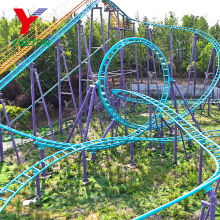 Thrill Roller Coaster Manufacturer: Large Overlapping Roller Coaster Amusement Park Ride