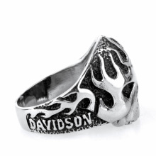 Big name Vintage old skull ring for lovers