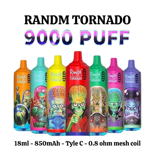 randm tornado pods R and M Tornado 7000 Puffs Vape: 7000+ Puffs of Flavor main image 1