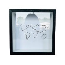 8x8 Inch Custom Adventure Archive Shadow Box - Keepsake Memory Travel Frame