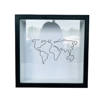 8x8 Inch Custom Adventure Archive Shadow Box - Keepsake Memory Travel Frame