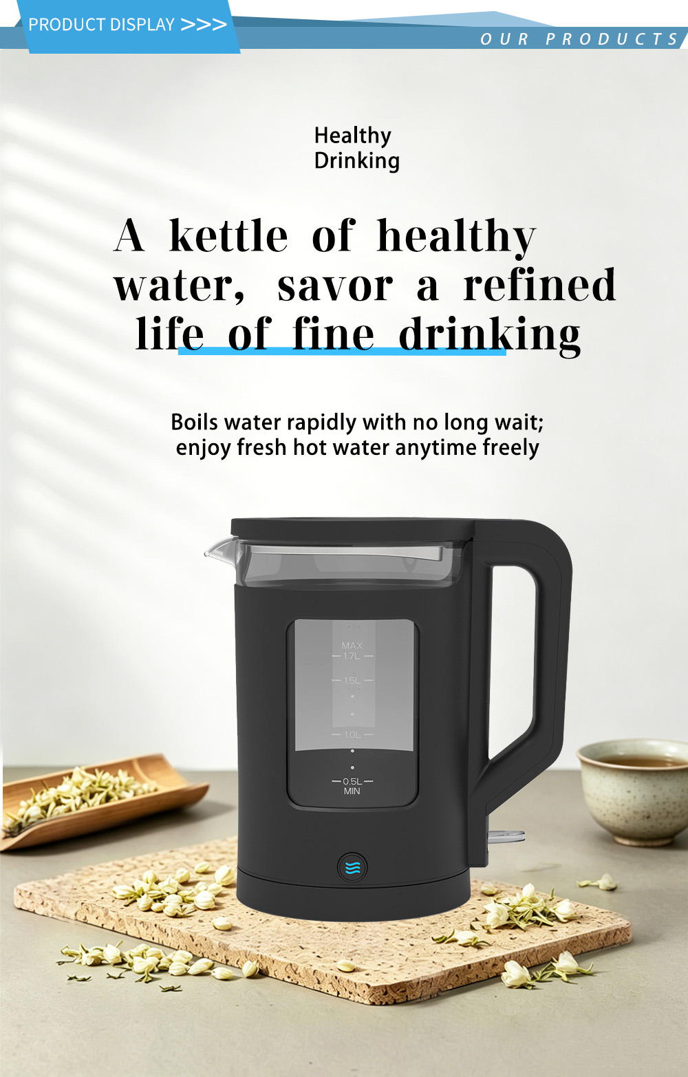 غلاية ستانلس ستيل 304 FK-2601 1 304 stainless steel kettle FK-2601 1