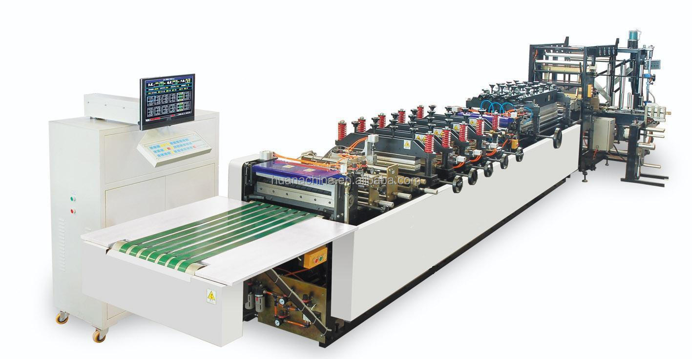 Automatic Multi-function plastic Laminated Three Sides sealing zipper pouch ziplock doypack Self stand up bag making machine