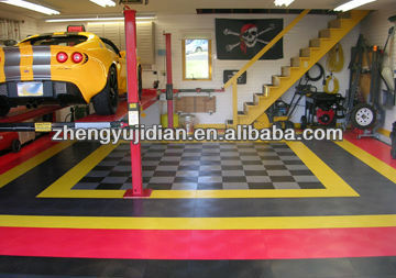 interlocking PVC plastic garage floor tiles Gym mats sport flooring