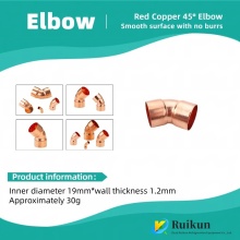 Copper Elbow Pipe: Thickened for Refrigeration