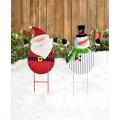 Tanda -tanda Snowman dan Santa Halaman 25 &quot;x 11&quot;