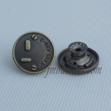plating plain different metal button for jeans jacket